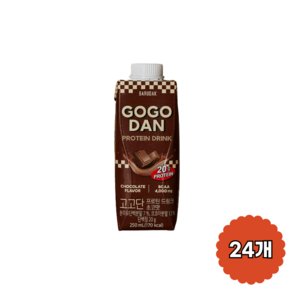 더조은푸드 [바르닭] 고고단 프로틴 드링크 초코 250ml x 12팩