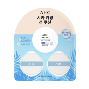 AHC 세이프온 시카 카밍 선쿠션 본품 25g + 리필2개, 1개