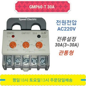 LS산전 GMP60-T 30A EMPR 전자식과부하계전기 AC220V, 1개