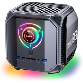 ACEMAGIC 미니 PC 큐브형 탱크03 게이밍 데스크톱 i7 12700H 4.7GHz Gefoce RTX 3060 모바일 12GB 16GB DDR5 1TB NVMe SSD, TANK 03 Intel i7-12700H+16GB+1