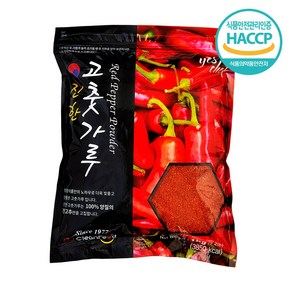 24년 청정식품 HACCP 국산 햇 고춧가루 굵은가루 1kg, 1개