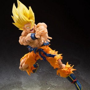 드래곤볼 손오공 초사이어인 손상 버전 관절 가동 17cm 피규어, Son Goku (손오공)