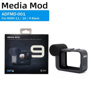 제품 GOPRO 미디어 Mod 영웅 11 / 10 9 블랙 카메라 Go Po 원본 Offcial 액세서리 프레임 ADFMD-001, [01] ADFMD001, 1개