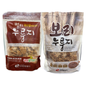 [다원푸드] 별미누룽지(국산) 600g + 보리누룽지 600g