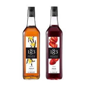 1883 바닐라 시럽 1000ml+1883 딸기 시럽 1000ml