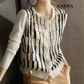 카라 KARRA 이레귤러블랙가디건 A4S0770