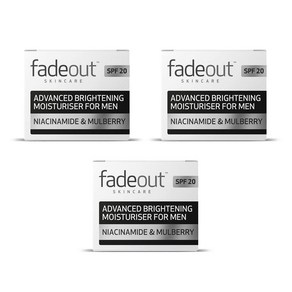 Fade Out Moistuise fo Men 페이드아웃 어드밴스드 브라이트닝 모이스처 크림 포맨 SPF20 50ml 3개