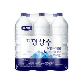 평창수 생수 무라벨 2L, 강원 평창수 무라벨 2L 12개, 12개