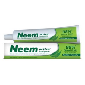 Indian Neem Toothpaste Neem active 98% toothpaste Natual Hebal Toothpaste Set, 2개, 100g