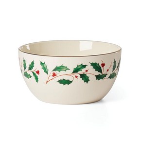 Lenox Holiday 사탕 보관 그릇 1.30파운드 레드 & 그린, Bowl