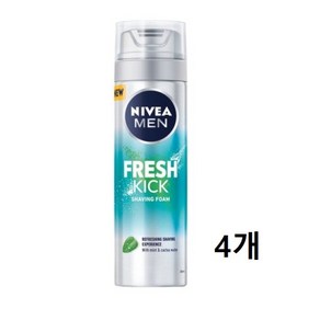 니베아 맨 프레시킥 쉐이빙 폼 200ml X 4, 4개