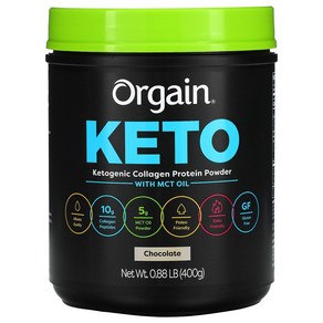 Ogain Keto Ketogenic Collagen Potein Powde with MCT Oil Chocolate 0.88 lb (400 g), 1개