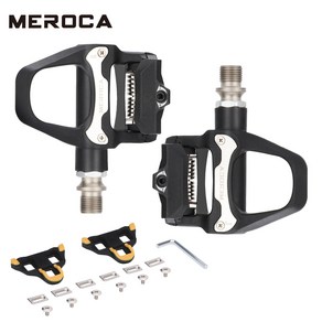 MEROCA R26 로드 바이크 클립리스 페달 베어링 페달 클리트 SPD 시스템 클리트 로드 바이크 액세서리, 1개