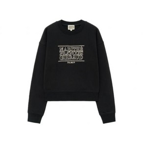 국내매장상품 MARITHÉ 마리떼 맨투맨 W DOODLE CLASSIC LOGO CROP SWEATSHIRT black 358400