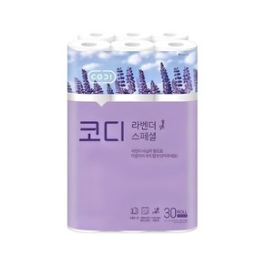 코디 라벤더 스페셜 3겹 롤화장지 30m, 30롤, 2개