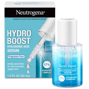 Neutogena Hydo Boost 히알루론산 세럼 30ml 비타민 B5 건성 피부용 가벼운 수분 공급, 1개