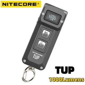 NITECORE TUP 라이트 미니 손전등 USB 충전식 1000 루멘 EDC 키체인 토치 내장 배터리, TUP-Gay, 1개, TUP-Gay