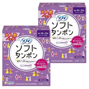 Unicharm SOFY Tampon Super Plus 유니참 소피 일본 탐폰 슈퍼 플러스 25개 2팩