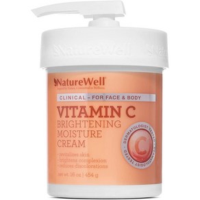 NATURE WELL Clinical 네이처웰 비타민c 브라이트닝 모이스처 크림 16oz 454g, 1개