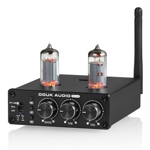 Douk Audio P6-MINI 6A2 진공관 프리앰프 블루투스 5.0/USB(U-디스크)/스테레오 RCA