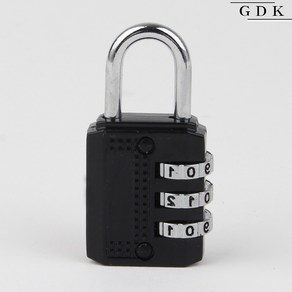 GDK GB35 블랙 번호 다이얼 자물쇠, GB25(블랙)