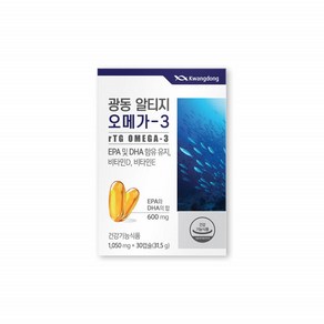 알티지 오메가3 RTG 오메가 쓰리 혈행건강 1 050mg 30캡슐, 30정, 1개