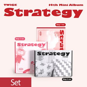 [특전 포토카드+포스터] 트와이스 미니 14집 랜덤1종 STRATEGY 일반반 / 커버+포토카드5종+CD봉투+접지포스터+오너먼트+가사지