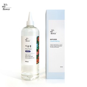 [ 공병&스틱 무료증정 ] 양재동꽃시장향 이슬꽃 대용량 디퓨저 리필 500ml, 단품, 1개