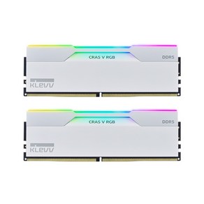 [에센코어] KLEVV DDR5 PC5-48000 CL30 CRAS V RGB WHITE 서린 [32GB (16GB*2)] (6000)