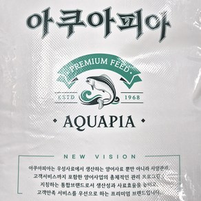 [신세계수족관] 부상성 아쿠아피아 금붕어&잉어 우성사료 20kg 2호 입자크기 5.5mm, 1개