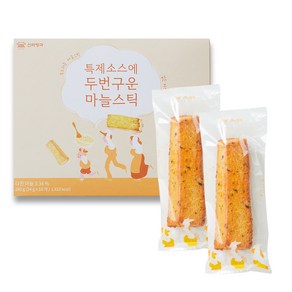 [신라명과] 특제소스에 두번 구운 마늘스틱 10개입 (쇼핑백 증정), 240g, 1개