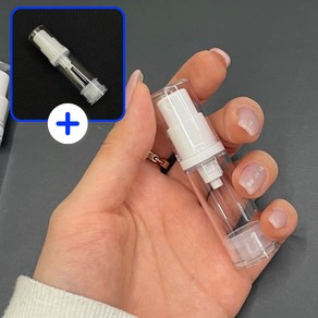 1+1 진공 투명 분무 스프레이 공병 5ml, 2개