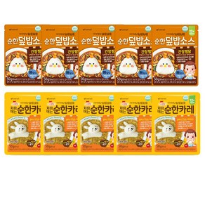 아이배냇 베베 처음먹는 순한덮밥소스 10개세트 12개월부터, 카레5개+간장찜닭5개, 50g, 1개