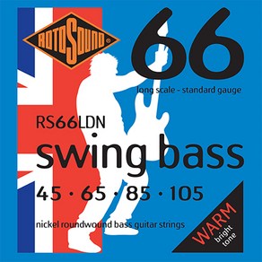 RotoSound - Swing Bass 66 Nickel Standad / 베이스 스트링 045-105 (RS66LDN), 1개