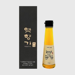 옛향기방앗간 들기름 /국내산/맛있고 고소한 저온압착 전통수제기름, 1개, 110ml