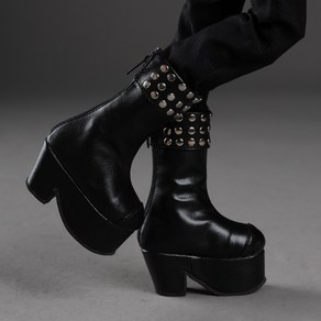 구체관절인형 하이힐 슈즈(부츠) (데미지세일)MSD - Platfom Basic Boots (Black), Black, 1개