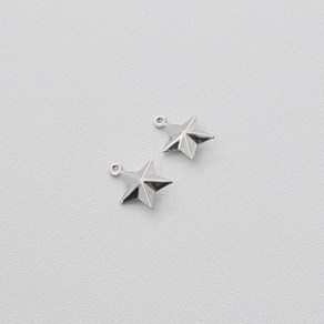 11034 써지컬 펜던트 양면 땜 별모양 12x15mm(1개)