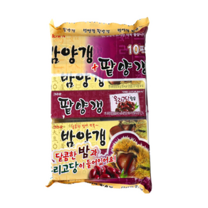 크라운 밤양갱 + 팥양갱 (10팩), 500g, 4개