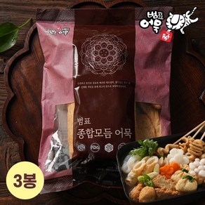 범표어묵 범표 부산어묵 종합모듬 7종 24개입 1kg x 3봉, 3개