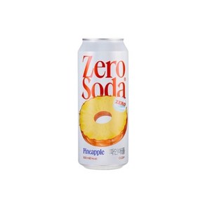 클룹 제로소다 파인애플맛 500ml 24캔 제로사이다(유통기한임박), 24개