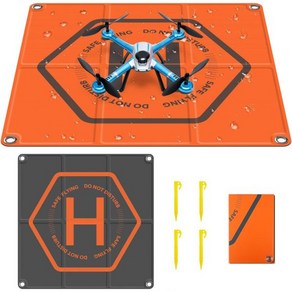 드론 착륙 패드 20인치 양면 PU 방수 고속 접이식 헬리패드 DJI 미니 4 프로미니 3 2 SE에어 2SFPV 드론매빅 프로줌매빅 프로매빅 에어스파크 모든 루코 드론용