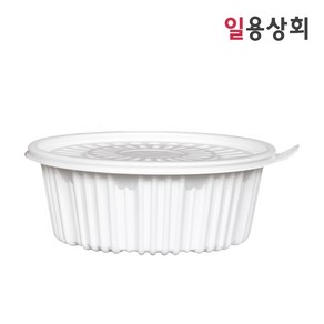 [ILYONG] 탕용기 FP 220파이 소 1800ml 100세트 PP 백색, 100개, 1세트