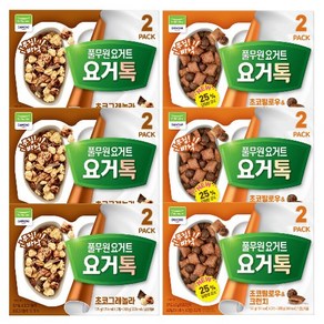 풀무원 요거톡 초코그래놀라 130g 6개 + 초코필로우 125g 6개, 1세트, 1개