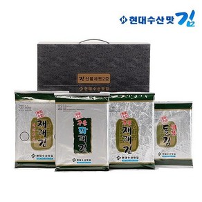 [현대수산맛김] 보령 대천김 선물세트 2호/재래김/파래김/돌김/조미김/전장김/구운김, 현대수산맛김 선물세트 2호