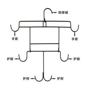 아이스하키 장비 옷걸이 하키공 하키채 건조대, 보여진 바와 같이, 상세페이지 참조, 상세페이지 참조