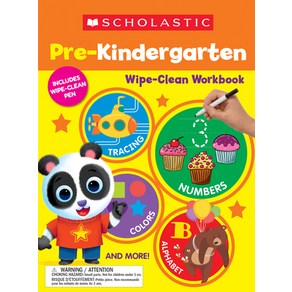 (영문도서) Scholastic Pre-K Wipe-Clean Workbook Paperback