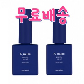 [더네일샵] 에이뮤즈 허니라이트 탑젤 2개 에이미니 탑젤, 10ml