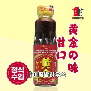 에바라 황금의 맛 210g 단맛 야키니쿠소스 달콤한 바베큐소스 야끼니꾸타래 일본소스 정식수입, 1개