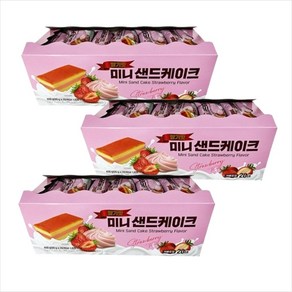 키즈웰 딸기맛 미니 샌드케이크, 3개, 400g