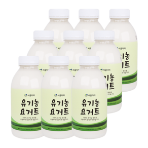 수제 요거트 플레인 유기농 500ml 쾌변 요구르트 마시는 요플레 어린이 장건강 아침식사대용 당일제조배송, 9개